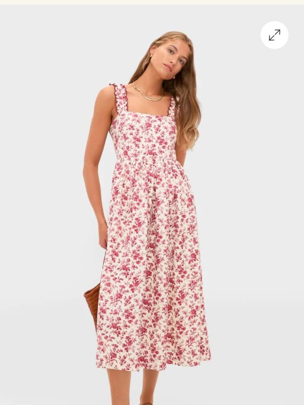 Tuckernuck Pomegranate Bloom Rolia Dress- Size S NWT
